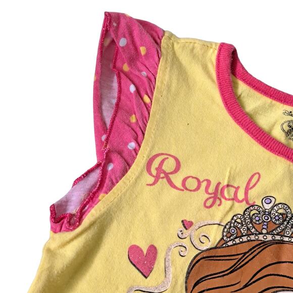 2 For $5 Sale Disney Sofia The First Yellow And Pink Top Size 4T - Picture 2 of 6